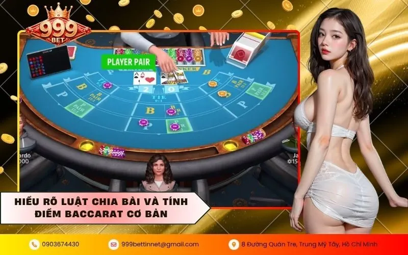 Hiểu rõ luật chia bài và tính điểm baccarat cơ bản